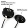 FIGEPO Fridge Freezer Child Safety Lock with Strong Adhesive 2 Black