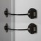 FIGEPO Fridge Freezer Child Safety Lock with Strong Adhesive 2 Black