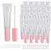 COSIDEA 50 pack Empty Pink 15ml Squeeze lip gloss tubes with wand 05oz soft lipgloss container chapstick containers empty tube
