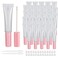COSIDEA 50 pack Empty Pink 15ml Squeeze lip gloss tubes with wand 05oz soft lipgloss container chapstick containers empty tube