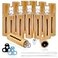 KALYLOC 12Pcs 10ml Bamboo Roll on Bottles for Essential Oils Refillable Perfume Sample With Stainless Steel Roller 2Pcs Openers and 2Pcs 3ml Funnels