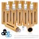 KALYLOC 12Pcs 10ml Bamboo Roll on Bottles for Essential Oils Refillable Perfume Sample With Stainless Steel Roller 2Pcs Openers and 2Pcs 3ml Funnels
