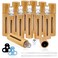 KALYLOC 12Pcs 10ml Bamboo Roll on Bottles for Essential Oils Refillable Perfume Sample With Stainless Steel Roller 2Pcs Openers and 2Pcs 3ml Funnels