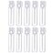 Teensery 100 Pcs Empty Perfume Sample Bottles Mini Glass Refillable Sample Vial Containers with Clear Cap for Aromatherapy Essential Oil Fragrance and Liquid 2ml