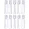 Teensery 100 Pcs Empty Perfume Sample Bottles Mini Glass Refillable Sample Vial Containers with Clear Cap for Aromatherapy Essential Oil Fragrance and Liquid 2ml
