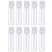 Teensery 100 Pcs Empty Perfume Sample Bottles Mini Glass Refillable Sample Vial Containers with Clear Cap for Aromatherapy Essential Oil Fragrance and Liquid 2ml