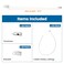 Muzata 20Pack 196 Drop Ceiling Hooks with Hanging Wire Set Installation Kit Hold Up to 50KG TA00