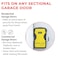 YARDLOCK Keyless Garage Door Slider Lock Yellow MBX2023SL3ESF