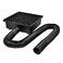 Prestantious Catch Basin Gutter Downspout Extensions 1212 Low Profile Catch Basin Downspout Extender with 2 ID Flexible Pipe No Deep Dig Needed Rainwater Diverter Pipe Stretched Length 82ft