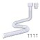 Prestantious 7ft Long Gutter Downspout Extensions 31 OD Downspout Extender Drainage Pipe for 23 Downspout and 34Downspout Flexible Pipe Stretched Length 7ft White1Pack