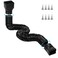 plusgutter 115ft Long Gutter Downspout Extensions Flexible 4 Diameter Drain Downspout Extender Down Spout Drain Extender for Rainwater Drainage Extendable from 26ft to 115ftBlack