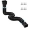 plusgutter 115ft Long Gutter Downspout Extensions Flexible 4 Diameter Drain Downspout Extender Down Spout Drain Extender for Rainwater Drainage Extendable from 26ft to 115ftBlack