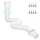 plusgutter 115ft Long Gutter Downspout Extensions Flexible 4 Diameter Drain Downspout Extender Down Spout Drain Extender for Rainwater Drainage Extendable from 26ft to 115ftWhite