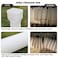 plusgutter 115ft Long Gutter Downspout Extensions Flexible 4 Diameter Drain Downspout Extender Down Spout Drain Extender for Rainwater Drainage Extendable from 26ft to 115ftWhite