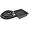 Prestantious Low Profile Catch Basin Drain Kit Downspout Extender 1212 Catch Basin Gutter Downspout Extensions with 2 ID Flexible Pipe Pipe Stretched Length 164ft Rainwater Drainage System