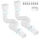 Gutterlix Flexible Gutter Downspout Extensions Connectable Downspout Extender with 58 67 Extendable Pipe Thickened Down spout Drain Extension for Rainwater Drainage2 Pack White