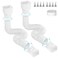 Gutterlix Flexible Gutter Downspout Extensions Connectable Downspout Extender with 58 67 Extendable Pipe Thickened Down spout Drain Extension for Rainwater Drainage2 Pack White