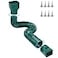 Ogutter Rain Gutter Downspout Extensions Downspout Extender for Rainwater Drainage Flexible Down Spout Drain Extension Pipe and Extendable from 21 to 66 Inches Green