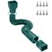 Ogutter Rain Gutter Downspout Extensions Downspout Extender for Rainwater Drainage Flexible Down Spout Drain Extension Pipe and Extendable from 21 to 66 Inches Green