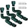 plusgutter Rain Gutter Downspout Extensions Flexible Downspout Extender for Rain Water Drainage Down Spout Drain Extension Extendable from 21 to 68 Inches3 PackGreen