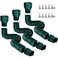 plusgutter Rain Gutter Downspout Extensions Flexible Downspout Extender for Rain Water Drainage Down Spout Drain Extension Extendable from 21 to 68 Inches3 PackGreen