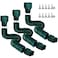 plusgutter Rain Gutter Downspout Extensions Flexible Downspout Extender for Rain Water Drainage Down Spout Drain Extension Extendable from 21 to 68 Inches3 PackGreen