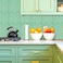 HOMEART Green Peel and Stick Backsplash Herringbone Tile Self Adhesive Renter Friendly Backsplash Stick on Wall Tiles for Kitchen Bathroom 10 Sheets