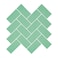 HOMEART Green Peel and Stick Backsplash Herringbone Tile Self Adhesive Renter Friendly Backsplash Stick on Wall Tiles for Kitchen Bathroom 10 Sheets