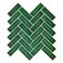 HOMEART Green Peel and Stick Backsplash Herringbone Tile Renter Friendly Backsplash Emerald Green Stick on Backsplash for Kitchen Bathroom 10 Sheets