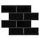 HOMEART Black Peel and Stick Backsplash Subway Tile Self Adhesive Wall Tiles Kitchen Backsplash Stick on Tile 10x 10 10 Sheets