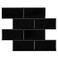 HOMEART Black Peel and Stick Backsplash Subway Tile Self Adhesive Wall Tiles Kitchen Backsplash Stick on Tile 10x 10 10 Sheets