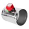 ZOWZEA 6 Motorized Duct DamperOnOff Backdraft Damper Control Stainless Steel Airflow Control Damper for HVAC System 24V AC