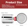 Aulmscn 6 Motorized Duct DamperAdjustable Volume Damper Stainless Steel Backdraft Damper Airflow Control for HVAC Ventilation SystemAC 24V 6inch