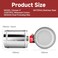 Aulmscn 4 Motorized Duct DamperAdjustable HVAC Damper Stainless Steel Backdraft Damper Airflow Control for HVAC Ventilation SystemAC 24V 4inch