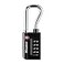 Master Lock Padlock Set Your Own Combination TSA Accepted Luggage Lock 1516 in Wide 4696D Black