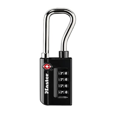 Master Lock Padlock Set Your Own Combination TSA Accepted Luggage Lock 1516 in Wide 4696D Black