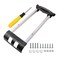 BQLZR 20 Inch Telescopic Pull Out Suitcase Handle for G002 Cloth Luggage Handle Replacement 3 Part