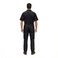 Natural Uniforms Mens Short Sleeve Zip Up Coverall Stain and Wrinkle Resistant Black Medium