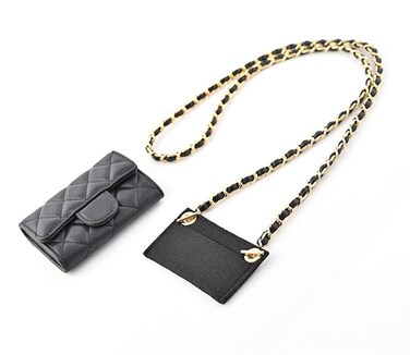 LinerLink Conversion Kit InsertChain for Chanel Card Holder Wallet On Chain Gold 100cm