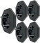 iMBAPrice 8161BK5 Black Siding Mounting Kit 5 Pack Mounting Block with Builtin Electrical Box for Flat Surfaces Vertical Outdoor Light Fixture Mount