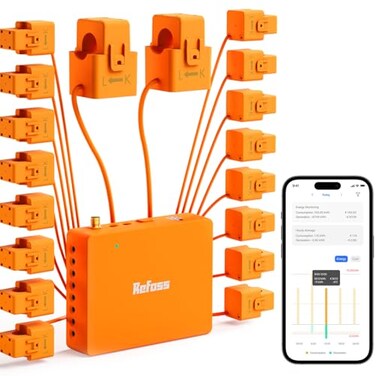 Refoss Smart Home Energy Monitor Native Open API Web UI No Cloud Required Real Time Electricity Usage Monitor Power Consumption Meter Works with Home Assistant MQTT Solar Net Metering ETL