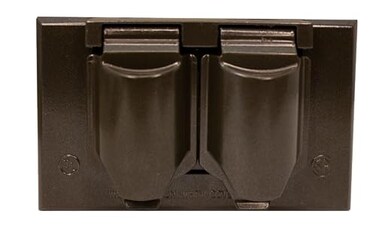 Sigma Engineered Solutions 14245BR 1Gang Horizontal Duplex Weatherproof Cover Bronze