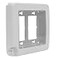 Intermatic WP7200W LowProfile ExtraDuty Weatherproof 2Gang Cover White Expandable Front Window Versatile Mounting Complete Installation Kit Protect Outdoor Outlets