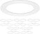 harrrrd 25 Pack Gloss White Goof Trim Ring for 6 Inch Recessed Can Lighting Down Light Outer Diameter 8 Inches