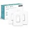 Kasa Smart Kasa Matter Smart Dimmer Switch Voice Control wSiri Alexa Google AssistantUL Timer Schedule Easy Guided InstallNeutral Wire Required Single Pole 24GHz WiFi 3Pack