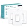 Kasa Smart Kasa Matter Smart Dimmer Switch Voice Control wSiri Alexa Google AssistantUL Timer Schedule Easy Guided InstallNeutral Wire Required Single Pole 24GHz WiFi 3Pack