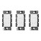Lutron Caseta Original Smart Dimmer Switch Lutron Smart Hub Required for LED Lights 150 Watt SinglePole3Way No Neutral Required PD6WCLWH3A White 3 Pack