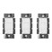 Lutron Caseta Original Smart Dimmer Switch Lutron Smart Hub Required for LED Lights 150 Watt SinglePole3Way No Neutral Required PD6WCLWH3A White 3 Pack