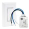 RunLessWire SelfPowered Wireless Light Switch Receiver Kit No Wires Batteries or WiFi Needed for DIY Home Electrical Projects 1 Remote Switch 1 5amp Relay White