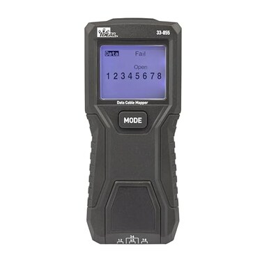 Ideal Industries Ideal Electrical 33855 Data CableRJ45 LCD Wiremapper